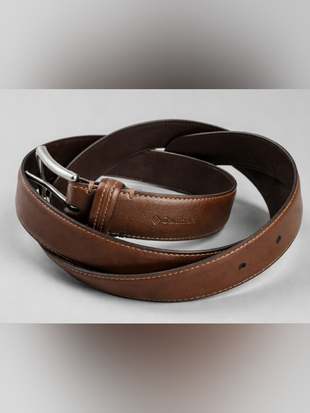 COLUMBIA SPORTS BELT Genuine Leather Lining , Synthetic Leather Top 46 Brown